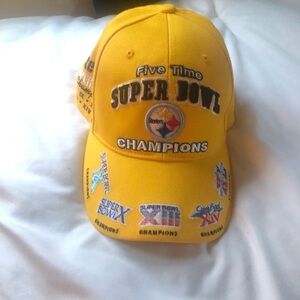 Yellow Steelers Super Bowl Champions Cap